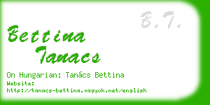 bettina tanacs business card